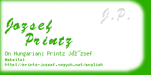 jozsef printz business card